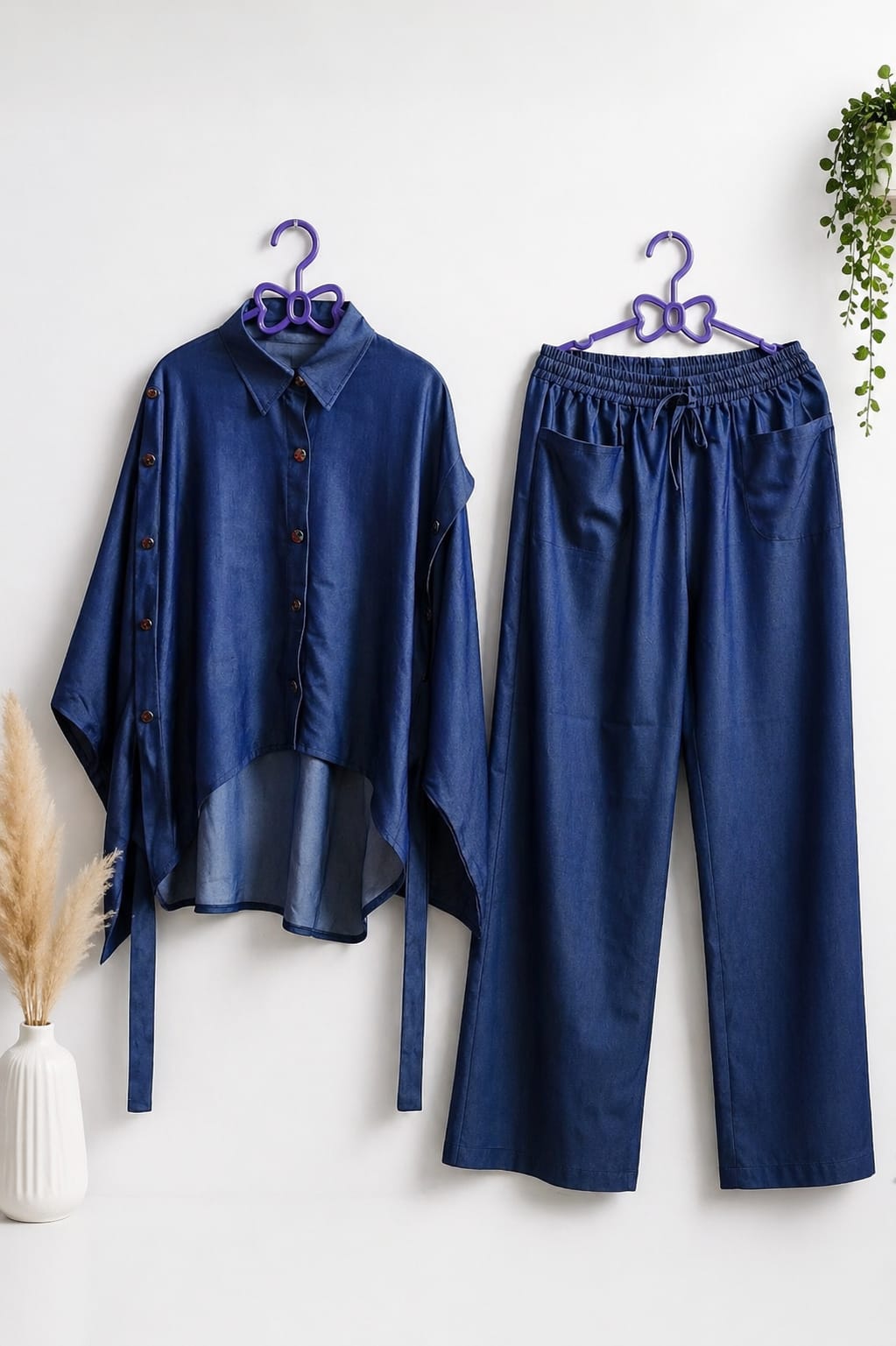 Set Tencel + 3 دبوس بروش